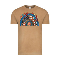 Vintage Camel American rainbow 4th of july Vintage Tee - CowGirlArtShop
