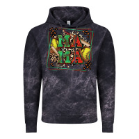 Cloud Black softball mama with leopard Vintage Hoodie - Zillion Design Studio