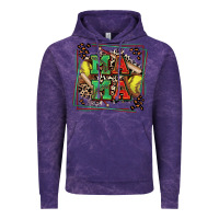 Cloud Purple softball mama with leopard Vintage Hoodie - Zillion Design Studio