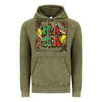 Vintage Olive softball mama with leopard Vintage Hoodie - Zillion Design Studio