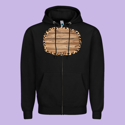 Wood And Leopard Background 3200x2400 Zipper Hoodie Designed By Adodesignshop