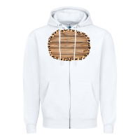 White wood and leopard background 3200x2400 Zipper Hoodie - AdoDesignShop