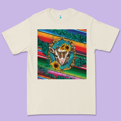 Western Baby Goat Premium Tee Designed By Barkaloodesign
