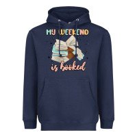 Navy my weekend is booked Heavyweight Hoodie - MaliasSmallBusiness