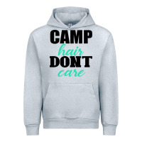 Heather Grey Camp Hair Don't Care Black Urban Hoodie - Bettercallsaul