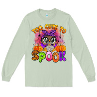 Matcha too cute to spook with owl Long Sleeve Tee - Artiststas