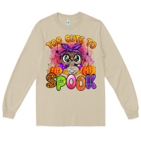 Mushroom too cute to spook with owl Long Sleeve Tee - Artiststas