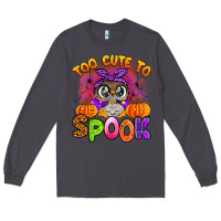 Smoke too cute to spook with owl Long Sleeve Tee - Artiststas