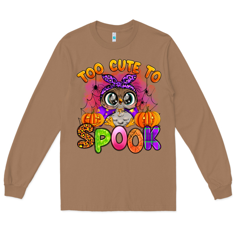 Too Cute To Spook With Owl Long Sleeve Tee by Artiststas | Teevron