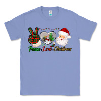 Colony Blue peace love christmas Classic Tee - BundleAndBundleShop