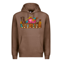 Chestnut cowgirl Premium Hoodie - LillyAllenDesigns