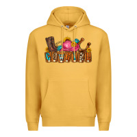 Mustard cowgirl Premium Hoodie - LillyAllenDesigns