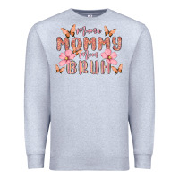 Heather Grey mama mommy mom bruh Premium Sweatshirt - MaliasSmallBusiness