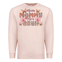 Pale Pink mama mommy mom bruh Premium Sweatshirt - MaliasSmallBusiness