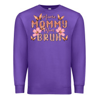 Purple mama mommy mom bruh Premium Sweatshirt - MaliasSmallBusiness