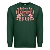 Sports Green mama mommy mom bruh Premium Sweatshirt - MaliasSmallBusiness