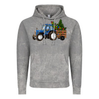 Cloud Rock Christmas farm tractor Vintage Hoodie - RanaPortraitStore