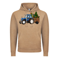 Vintage Coffee Christmas farm tractor Vintage Hoodie - RanaPortraitStore