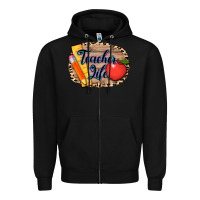 Black teacher life background 3200x2400 Zipper Hoodie - AdoDesignShop