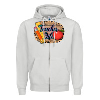 Dove Grey teacher life background 3200x2400 Zipper Hoodie - AdoDesignShop