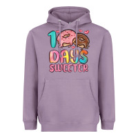 Lavender 100 days sweeter Heavyweight Hoodie - MaliasSmallBusiness