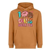 Meerkat 100 days sweeter Heavyweight Hoodie - MaliasSmallBusiness