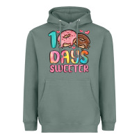 Sage 100 days sweeter Heavyweight Hoodie - MaliasSmallBusiness