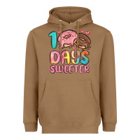 Toasted Coconut 100 days sweeter Heavyweight Hoodie - MaliasSmallBusiness