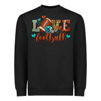 Black love football Heavyweight Sweatshirt - Zillion Design Studio