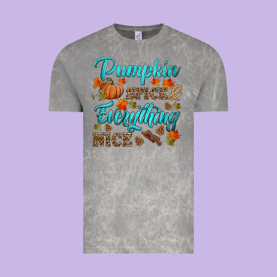 Pumpkin Spice Everything Nice Vintage Tee Designed By Hra Design Shop