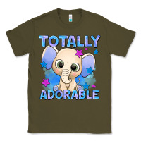 Army Green totally adorable elephant boy Classic Tee - AdoDesignShop
