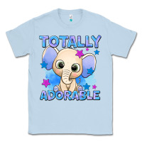 Dusty Blue totally adorable elephant boy Classic Tee - AdoDesignShop