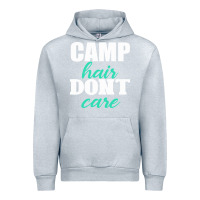 Heather Grey Camp Hair Don't Care Black Urban Hoodie - Bettercallsaul