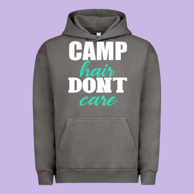 Camp Hair Don't Care Black Urban Hoodie Designed By Bettercallsaul