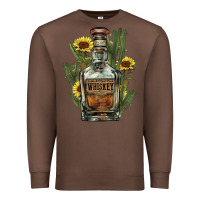 Chestnut western whiskey bottle Premium Sweatshirt - NancyCooperArtShop