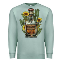 Seafoam western whiskey bottle Premium Sweatshirt - NancyCooperArtShop