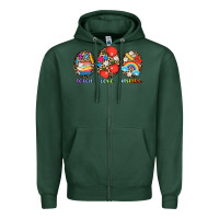Sports Green teach love inspire Zipper Hoodie - AdoDesignShop