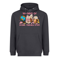 Smoke 100 days of doing teacher stuff Heavyweight Hoodie - MaliasSmallBusiness