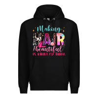 Black making hair beautiful is kinda my thing Premium Hoodie - LillyAllenDesigns