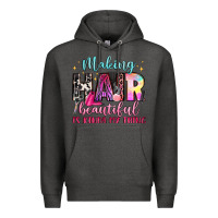 Charcoal Heather making hair beautiful is kinda my thing Premium Hoodie - LillyAllenDesigns