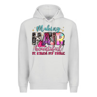 Dove Grey making hair beautiful is kinda my thing Premium Hoodie - LillyAllenDesigns