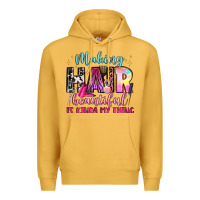 Mustard making hair beautiful is kinda my thing Premium Hoodie - LillyAllenDesigns