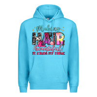 Ocean Blue making hair beautiful is kinda my thing Premium Hoodie - LillyAllenDesigns