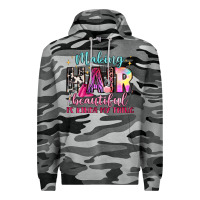 Slate Camo making hair beautiful is kinda my thing Premium Hoodie - LillyAllenDesigns