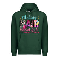 Sports Green making hair beautiful is kinda my thing Premium Hoodie - LillyAllenDesigns