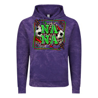 Cloud Purple soccer nana with leopard Vintage Hoodie - Zillion Design Studio