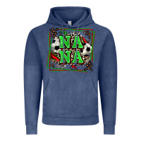 Vintage Denim soccer nana with leopard Vintage Hoodie - Zillion Design Studio