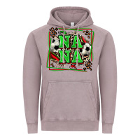 Soccer Nana With Leopard Vintage Hoodie | Teevron