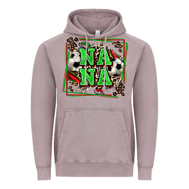 Soccer Nana With Leopard Vintage Hoodie by Zillion Design Studio | Teevron