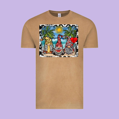 Summer Gnome Mousepad Vintage Tee Designed By Sublimationcraftshop